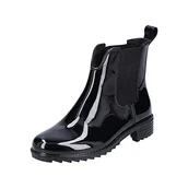 Kozaki damskie - Rieker Damskie kozaki P8280 Chelsea, czarny czarny czarny 04, 39 EU - miniaturka - grafika 1