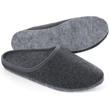 Pantofle Kapcie Filcowe Ciepłe Ciapy Lekkie 37