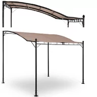 Kratki i pergole - UNIPRODO Pergola ogrodowa - 2,6 x 3 x 2,5 m - ciemnoszara 10250053 UNI_GAZEBO_ 3X2.5T 10250053 UNI_GAZEBO_ 3X2.5T - miniaturka - grafika 1