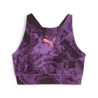 Bielizna sportowa damska - Damski stanik piłkarski Eversculpt IndividualBLAZE PUMA Midnight Plum Purple - miniaturka - grafika 1