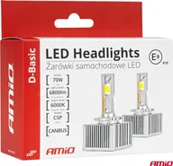 Żarówki samochodowe - Żarówki żarniki led seria d-basic d5s 6000k canbus amio-03630 - miniaturka - grafika 1