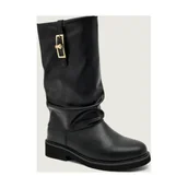 Buty dla dziewczynek - Patrizia Pepe Skórzane kozaki - miniaturka - grafika 1