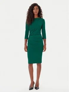 Rinascimento Sukienka koktajlowa CFC0126154003 Zielony Slim Fit - Sukienki - miniaturka - grafika 1