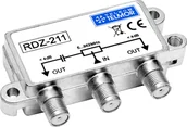 Inne akcesoria audio-wideo - Telkom-Telmor System przekazu sygnału AV RDZ-211 Dwukrotny zewnętrzny rozgałęźnik RF 5-862 MHz 4,0 dB F Poziom Outdoor - miniaturka - grafika 1