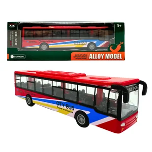 MEGADIDI AUTOBUS metalowy model autobusu NAPĘD - Samochody i pojazdy dla dzieci - miniaturka - grafika 1