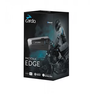 Cardo PACKTALK EDGE Motocyklowy system komunikacyjny Bluetooth zestaw słuchawkowy domofon pojedyncze opakowanie PT200001 - Akcesoria motocyklowe - miniaturka - grafika 2