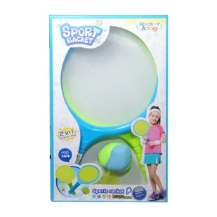 SWEDE Rakietki plażowe  piłka  lotka 24X39X6 WB SWEDE Q6397 Eurotrade-5902496165940 - Piłki dla dzieci - miniaturka - grafika 1