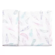 Pieluchy - Pieluszka bambusowa 70x70 - Rajskie piórka - miniaturka - grafika 1