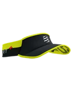 Czapki i chusty sportowe damskie - COMPRESSPORT Daszek biegowy ULTRALIGHT VISOR V2 FLASH black/fluo yellow - miniaturka - grafika 1