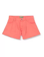 Spodenki damskie - United Colors of Benetton Bermudy 4risc9019 szorty, pomarańczowe 7r0, 150 cm dla dziewcząt i dziewcząt, Pomarańczowy 7r0, 150 - miniaturka - grafika 1