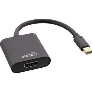InLine 17193S adapter kablowy 0,15 m Mini DisplayPort HDMI Czarny 17193S - Adaptery i przejściówki - miniaturka - grafika 1