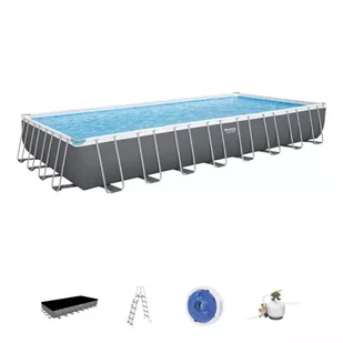 Bestway Basen Stelażowy 31FT 956x488x132cm POWERSteel Pompa Piaskowa 56623 - Baseny ogrodowe - miniaturka - grafika 3
