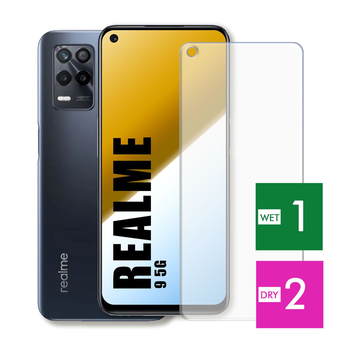 WZMOCNIONE SZKŁO DO REALME 9 5G SZYBKA HARTOWANE 9H JAKOŚĆ