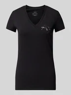 Koszulki i topy damskie - T-shirt z nadrukiem z logo - miniaturka - grafika 1