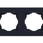 Klawisze i ramki - Ramka poczwórna LEONA antracyt SCHNEIDER - miniaturka - grafika 1