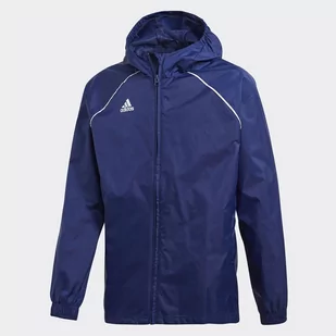 Adidas Core 18 kurtka przeciwdeszczowa dzieci granatowy/biały, 116 CV3742 - Piłka nożna - miniaturka - grafika 1