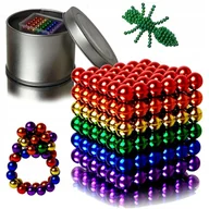 Zabawki kreatywne - KULKI MAGNETYCZNE NEOCUBE XXL 5 mm 216 szt. + BOX - miniaturka - grafika 1