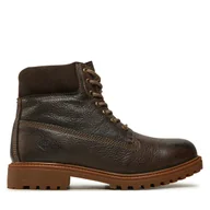Botki męskie - Trapery Lumberjack River Green SME6901-001-B75 Brązowy - miniaturka - grafika 1