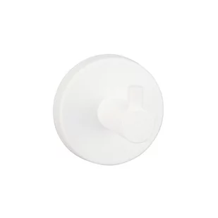 Wieszak łazienkowy pojedynczy Merida STELLA White Line mosiądz biały - Wieszaki łazienkowe - miniaturka - grafika 1