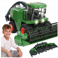 Samochody i pojazdy dla dzieci - KOMBAJN ROLNICZY ZBOŻOWY DO KUKURYDZY RUCHOMY HEDER NAPĘD PREZENT NA ŚWIĘTA Z1006 - miniaturka - grafika 1