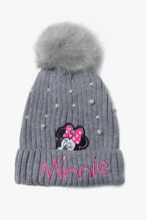 Czapki dla dzieci - Zimowa czapka dla dziewczynki Myszka Minnie - grafika 1