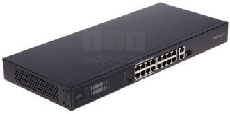 NSW2020-16T1GT1GC-POE-IN Switch 16x PoE FE, 1x GBuplink, 1x Combo, 225W