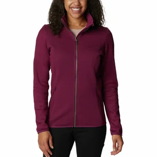 Damska bluza polarowa Columbia Roffe Ridge Full Zip Fleece marionberry - XS - Bluzy damskie - miniaturka - grafika 1