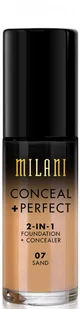 Milani Conceal + Perfect 2 in 1 Foundation + Concealer Sand MPCF-07 - Pudry do twarzy - miniaturka - grafika 2