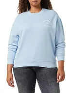 Bluzy damskie - Lee Legendary Denim Crew Damska bluza, Blue Sky, L - miniaturka - grafika 1