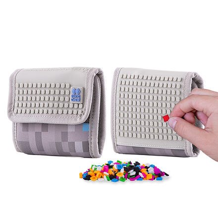 Portfel Pixie Crew Minecraft szary niebieski