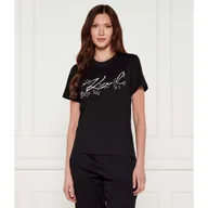 Koszulki i topy damskie - Karl Lagerfeld T-shirt Orchid Regular Fit - miniaturka - grafika 1
