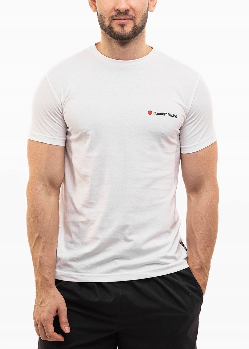 Ozoshi koszulka męska t-shirt bluzka sportowa wygodna bawełna roz. L