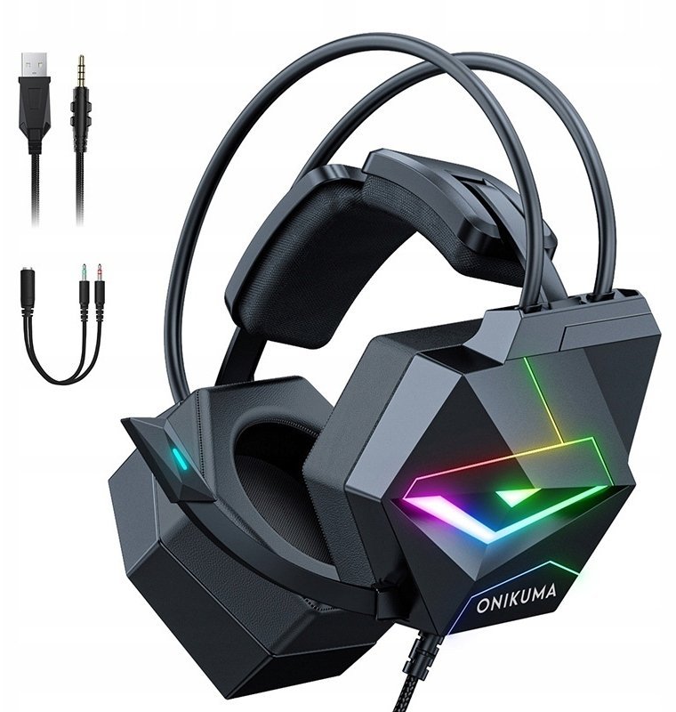 Onikuma Gamingowe X20 czarne X20 Black N