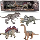 Figurki dla dzieci - Figurki dinozaurów ruchome 4szt - figurka - miniaturka - grafika 1