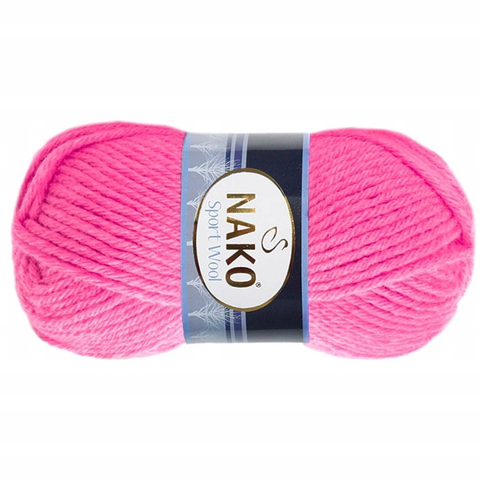 włóczka SPORT WOOL kolor 4211 / intensywny róż