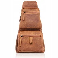 Plecaki - Brązowy Plecak Vintage Małe Plecaki Miejskie - miniaturka - grafika 1