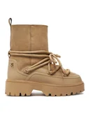 Śniegowce damskie - Tommy Hilfiger Śniegowce FW0FW08085 Beżowy - miniaturka - grafika 1