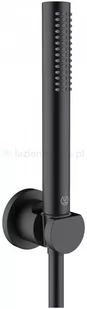 Kludi Nova Fonte Puristic Zestaw prysznicowy ścienny czarny mat 2085039-15 - Zestawy prysznicowe - miniaturka - grafika 1