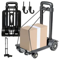 Torby i wózki na zakupy - WÓZEK TRANSPORTOWY ZAKUPOWY NA ZAKUPY SKŁADANY TELESKOPOWA RĄCZKA 40 KG - miniaturka - grafika 1