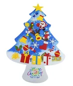 Ozdoby bożonarodzeniowe - ŚWIĄTECZNA CHOINKA Filcowa + 30 Ozdób 100cm AG712B - miniaturka - grafika 1