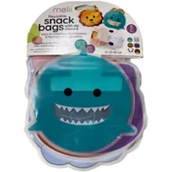 Miseczki i talerzyki dla dzieci - Melii Reusable Snack Bags saszetki na przekąskę 6 szt. - miniaturka - grafika 1