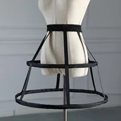 Inne - TEMU Spódnica z poliestru z podwójnym obręczem w stylu romantycznym, 100% poliester, nadająca się do prania ręcznego, idealna do sukien ślubnych i - miniaturka - grafika 1