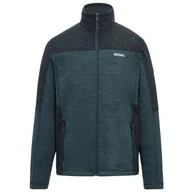 Bluzy sportowe męskie - Męska bluza Regatta Highton Full Zip Midlayer Rozmiar: M / Kolor: ciemnoniebieski - miniaturka - grafika 1