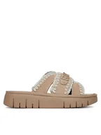 Klapki i japonki damskie - Roxy Klapki HY62277-5 Beżowy - miniaturka - grafika 1