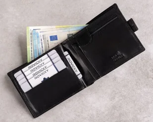 Skórzany Portfel Męski Z Systemem Rfid Zamykany Na Zatrzask Lumarko! - Portfele - miniaturka - grafika 7