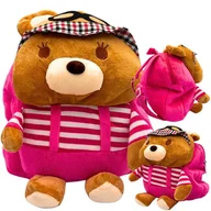 Plecaki - Plecak Miś Plecaczek Dziecięcy Dla Przedszkolaka Pluszowy Miś Misio - miniaturka - grafika 1