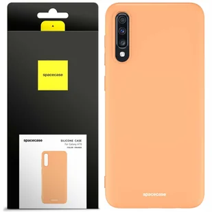 Spacecase Etui Silicone Case Galaxy A70 orange - Etui i futerały do telefonów - miniaturka - grafika 1