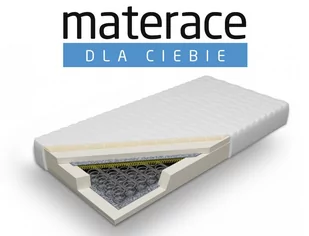 Materac bonellowy z lateksem Temida Materace Dla Ciebie 200 x 200 - Materace - miniaturka - grafika 1