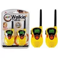 Zabawki interaktywne dla dzieci - Walkie Talkie krótkofalówki 100m żółte Leantoys - miniaturka - grafika 1