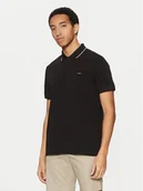 Koszulki męskie - Calvin Klein Polo K10K114141 Czarny Regular Fit - miniaturka - grafika 1